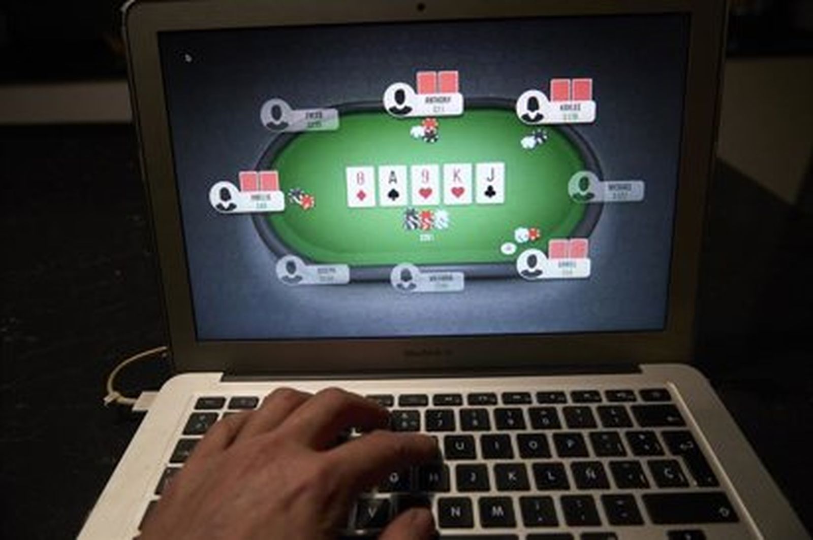 Una página web de juego 'online', a 16 de marzo de 2025, en Madrid (España).