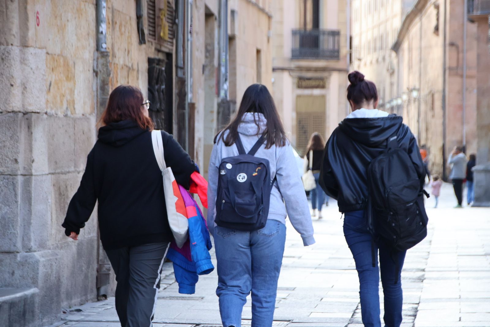 Estudiantes por las calles de Salamanca