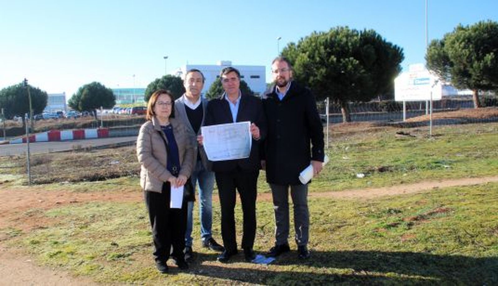 Los diputados nacionales de Salamanca junto a la variante 