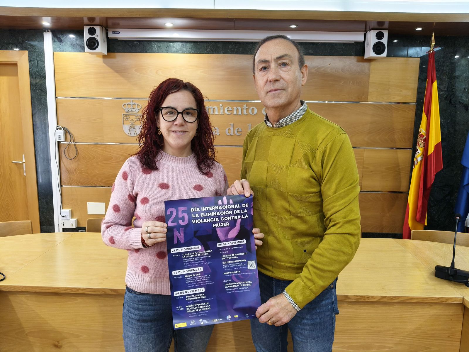 Carbajosa presenta las actividades del Día contra la violencia de la Mujer