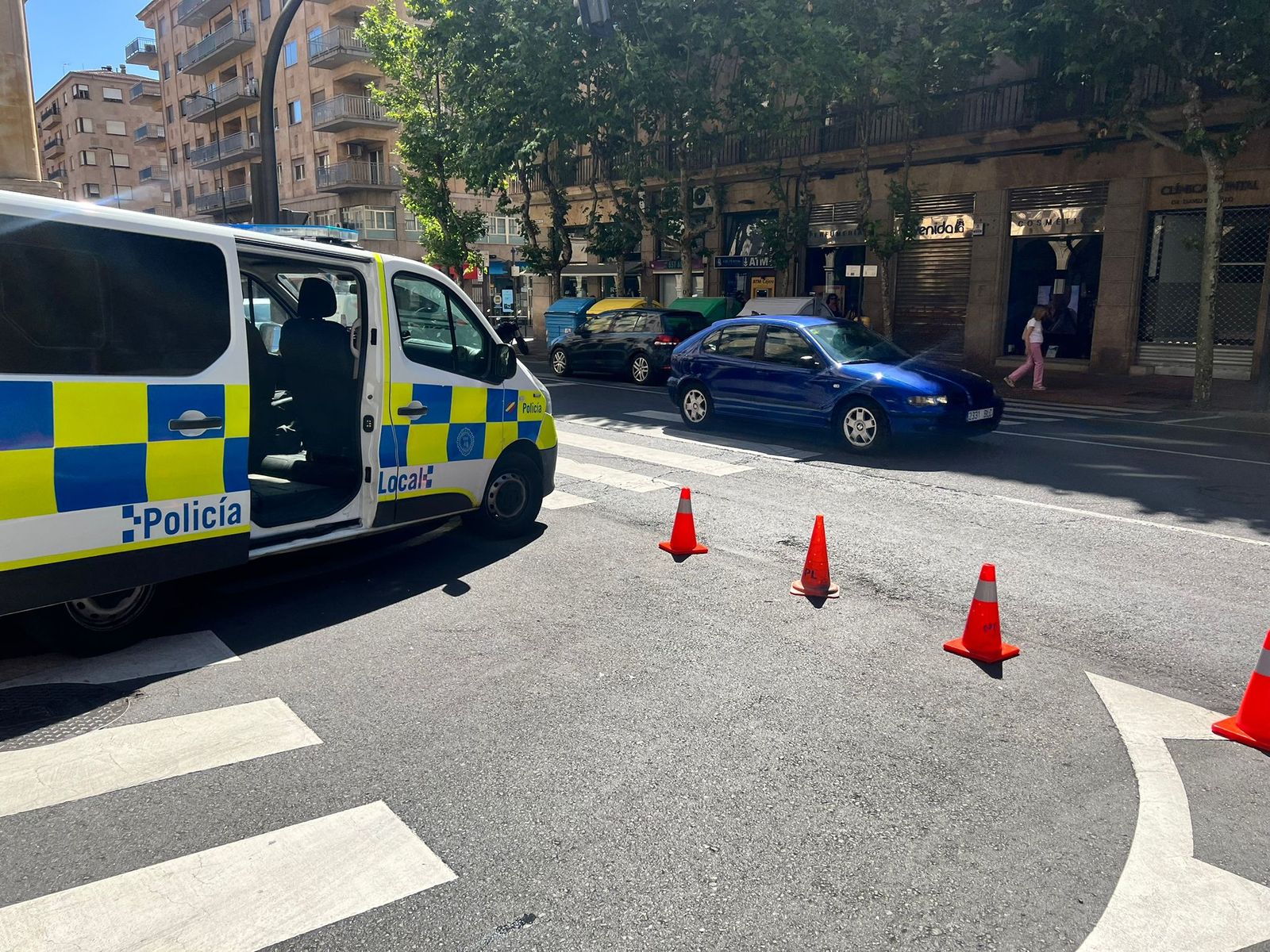 Un octogenario es atropellado en Gran Vía