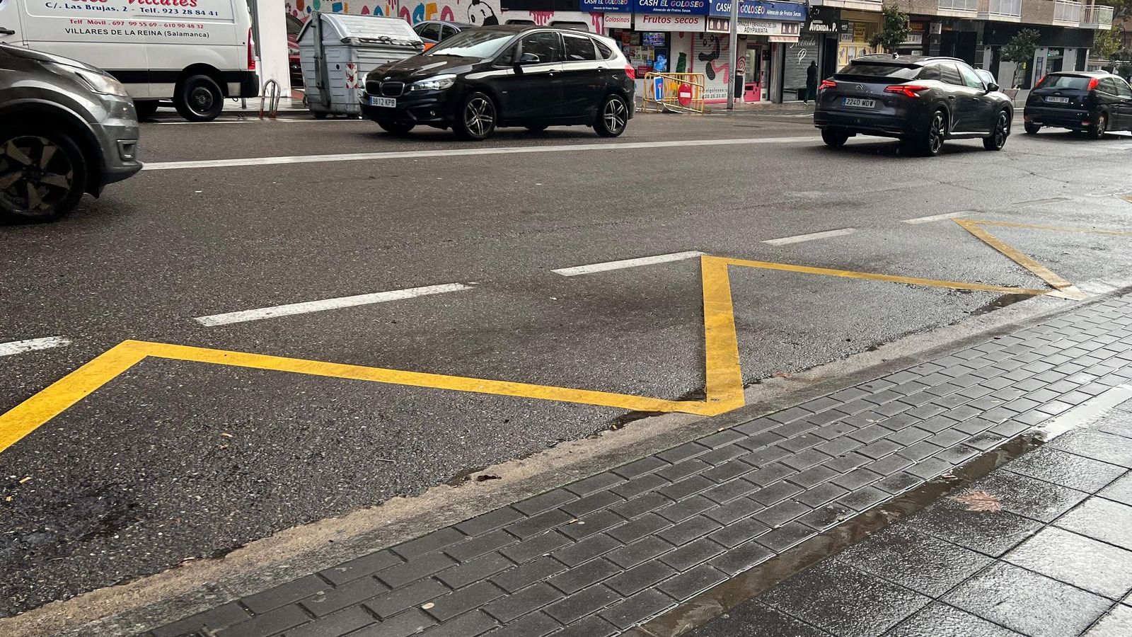 Lugar donde ha ocurrido el choque. Avenida de Portugal