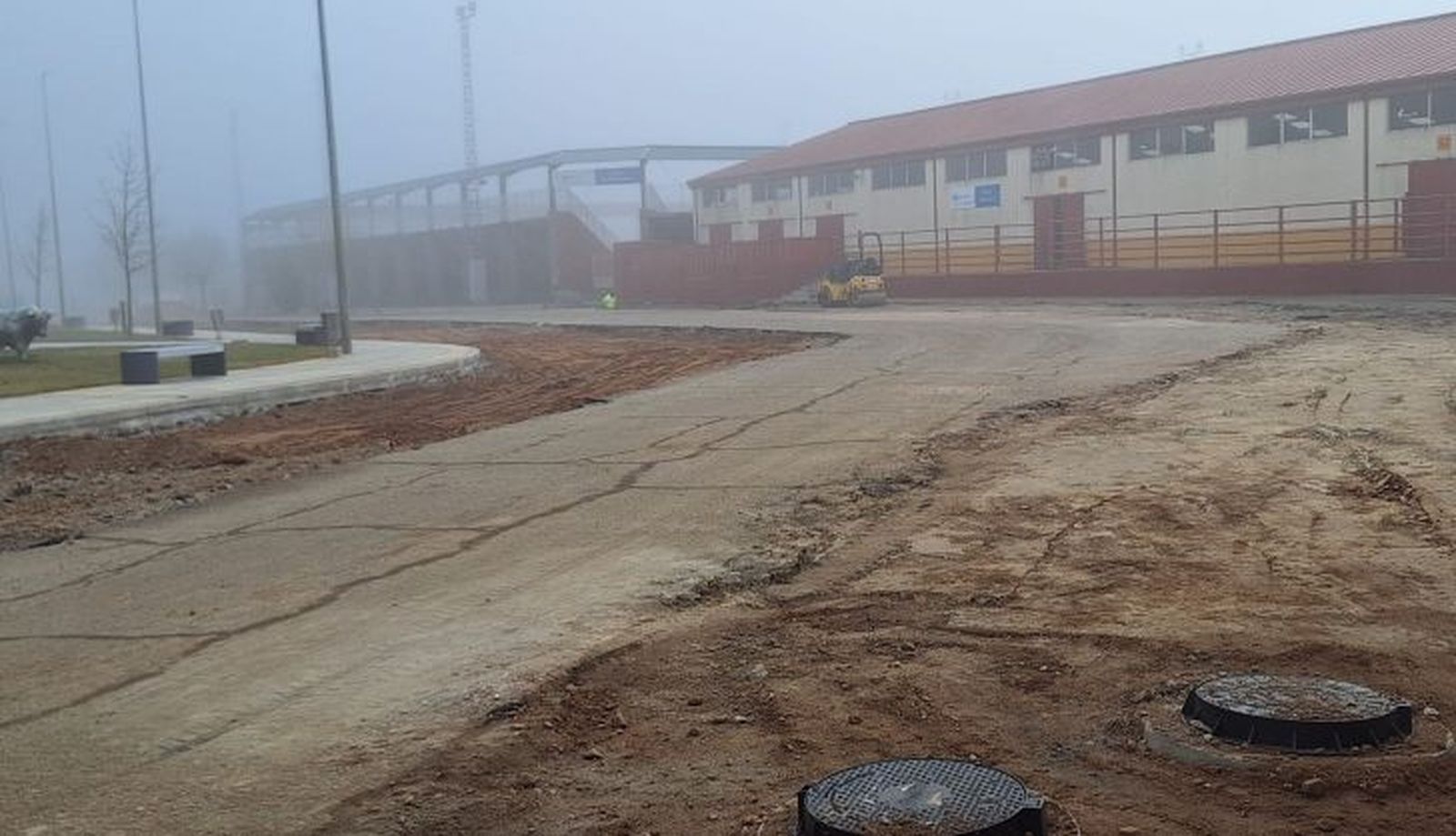 Remodelación del recinto ferial de la Diputación. Obras en el bulevar 