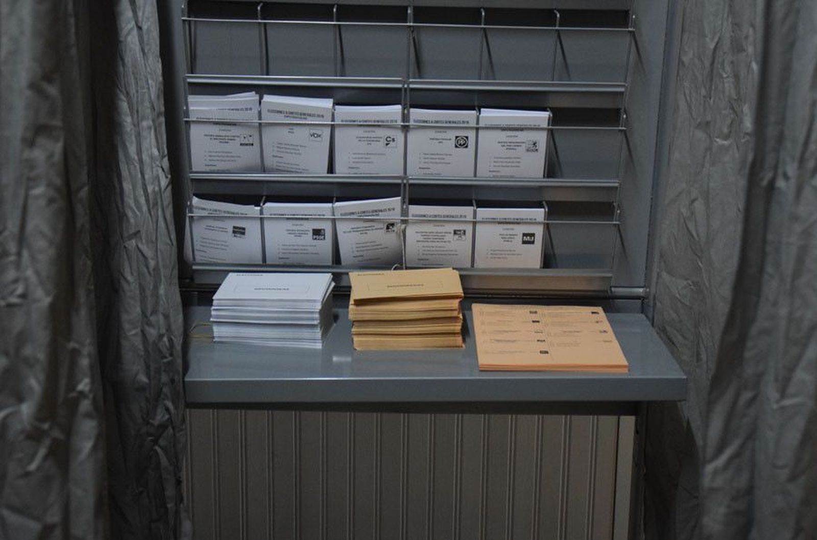 Papeletas votaciones elecciones generales