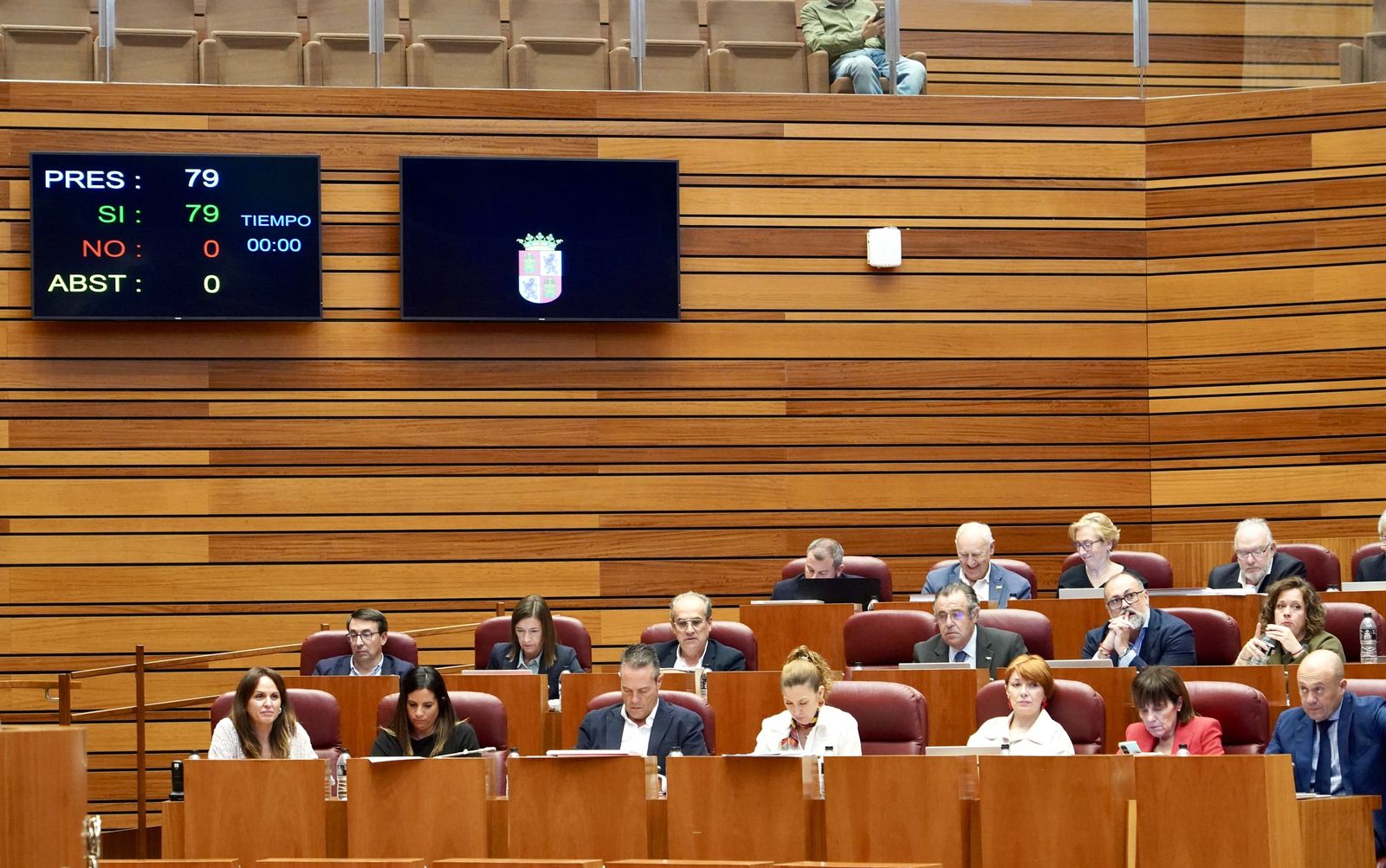 Momento de la votación unánime para la proposición no de ley sobre la salud mental en las Cortes