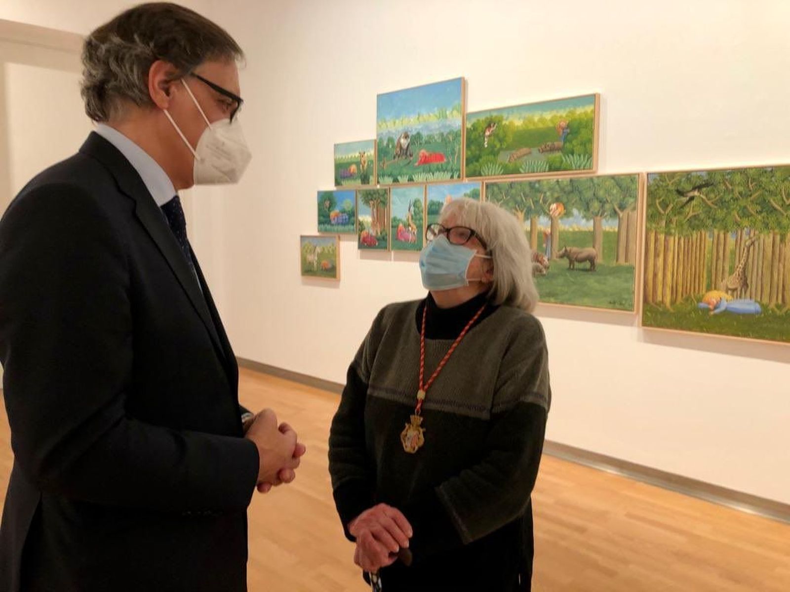 El DA2 acoge la primera gran exposición conmemorativa del 20 aniversario de la capitalidad cultural, “Leones en el jardín” de la artista salmantina Isabel Villar