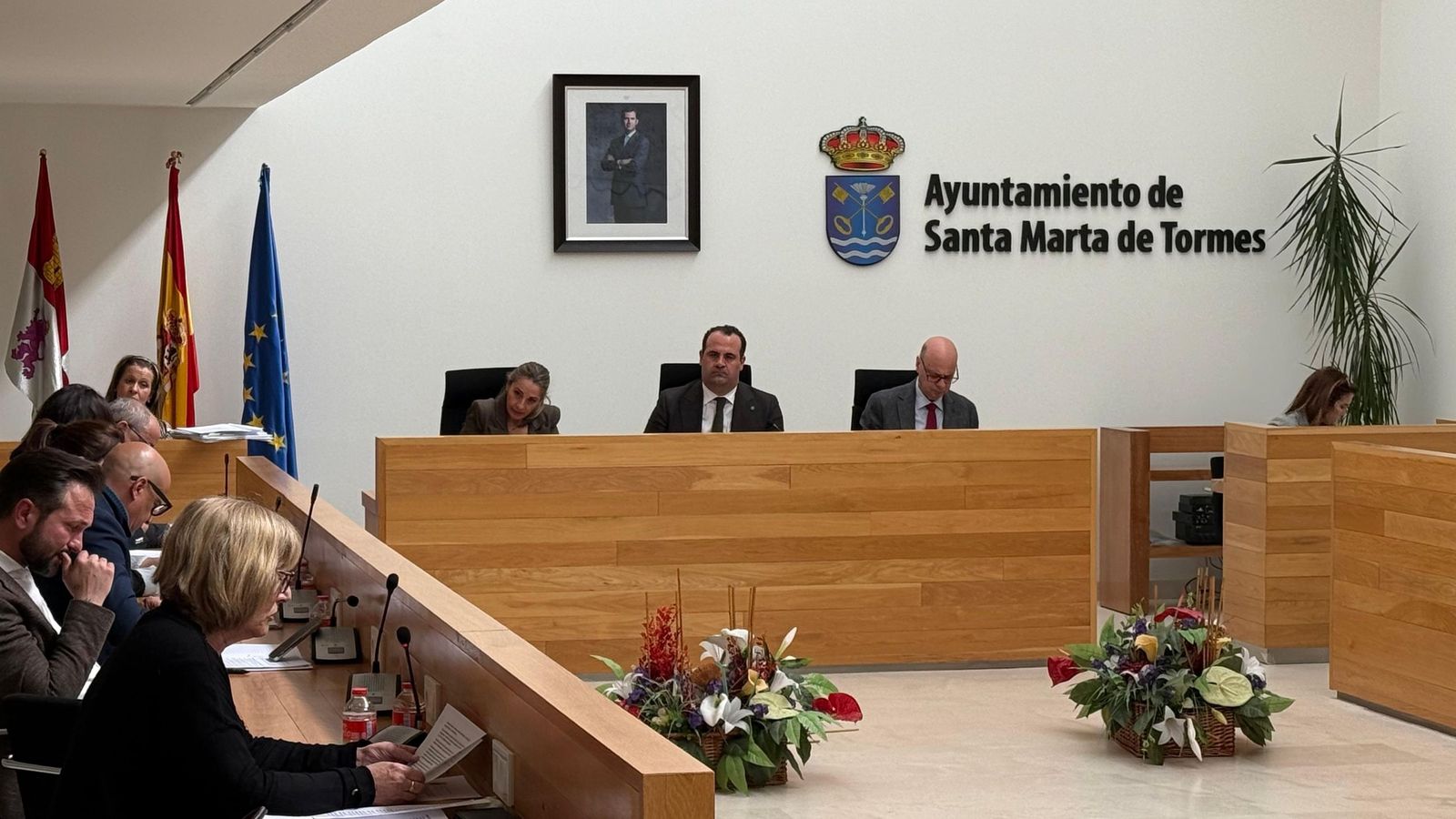 Celebración el pleno en Santa Marta de Tormes, 27 de marzo de 2026