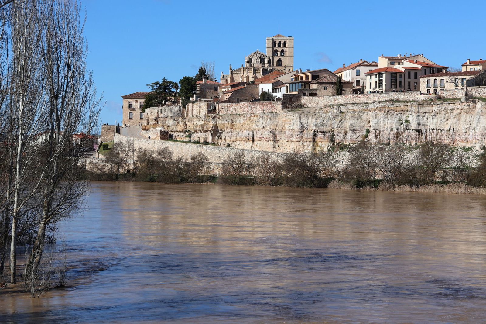 GALERÍA | El Duero muestra su fuerza con una importante crecida tras las lluvias