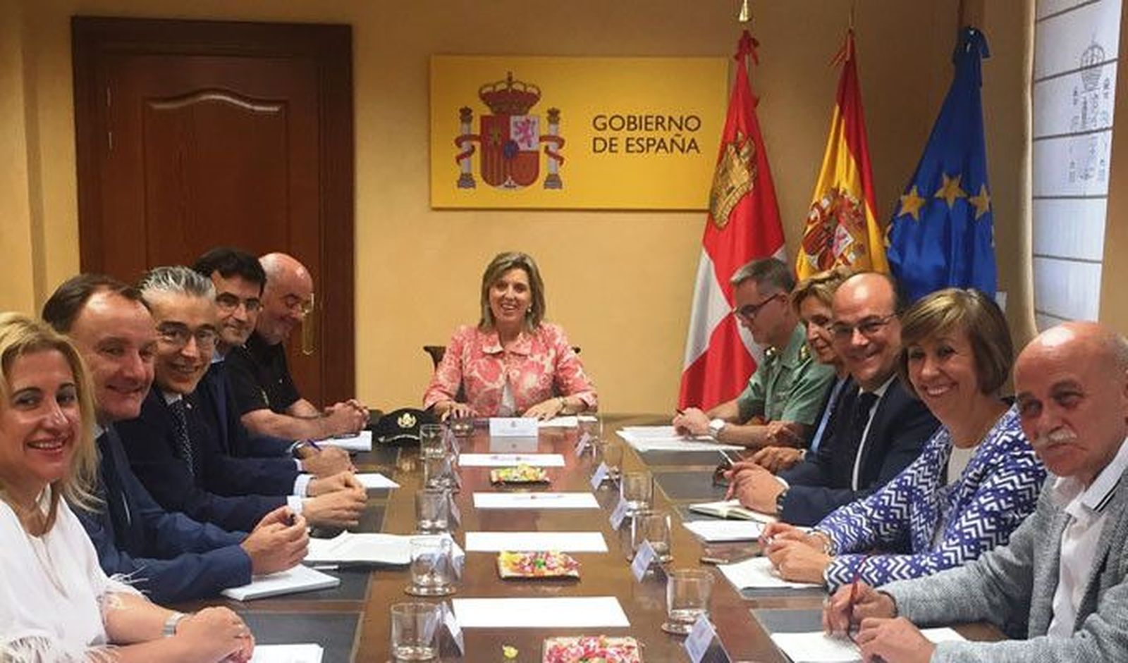 29.08.17FOTO2.MomentosantesdeiniciarselareunindelaDelegadaylossubdelegadosdeCyLporlaalerta4antiterrorista...