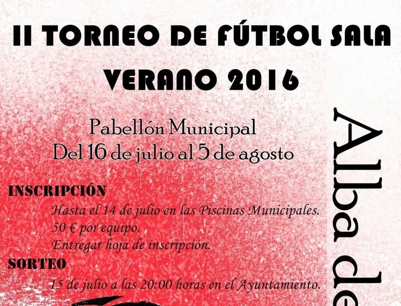 Alba de Tormes celebrará su segundo torneo de verano de fútbol sala