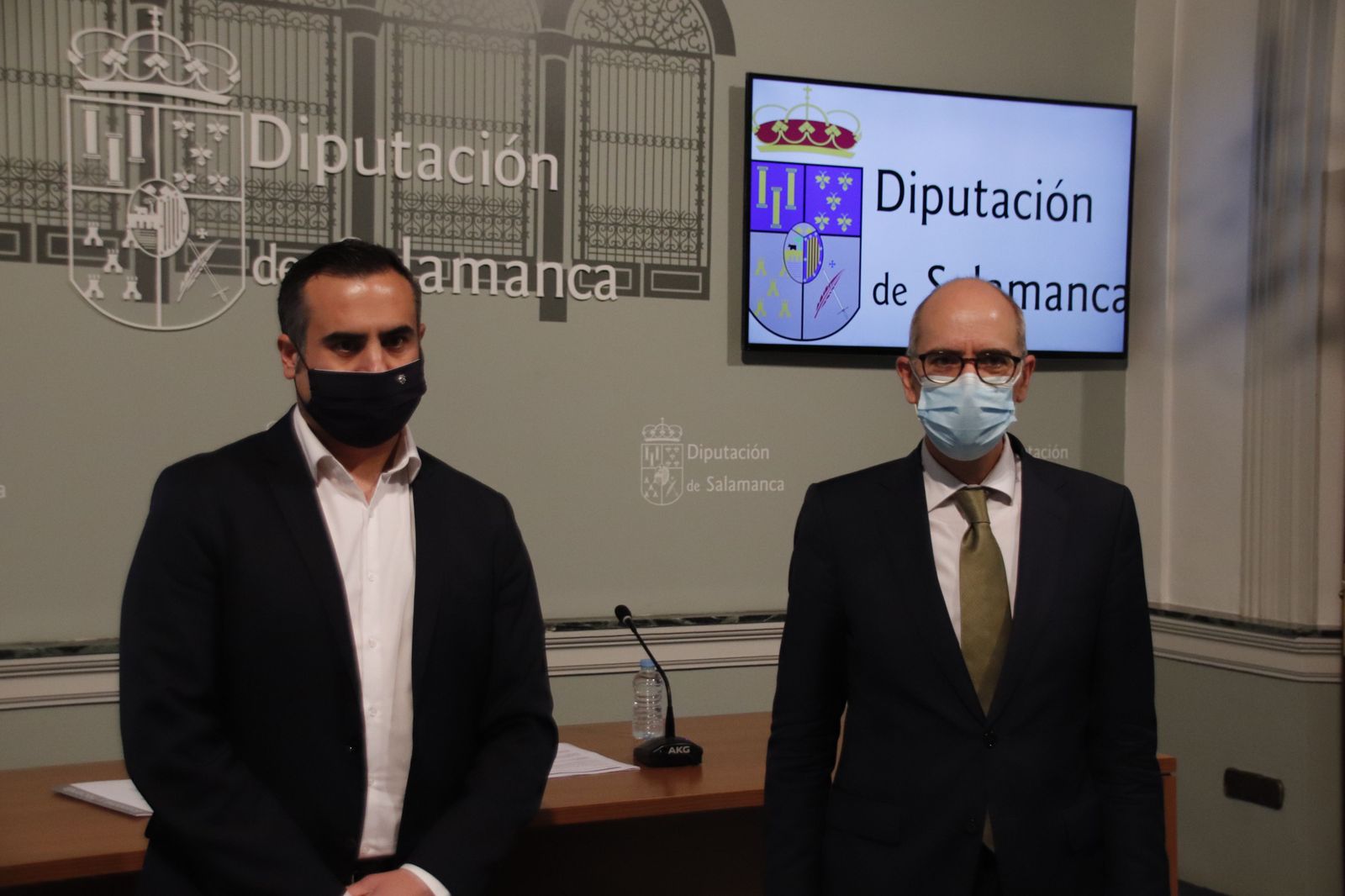 Javier Iglesias y Antonio Labrador presentan los proyectos a los fondos europeos para revertir la pérdida de población