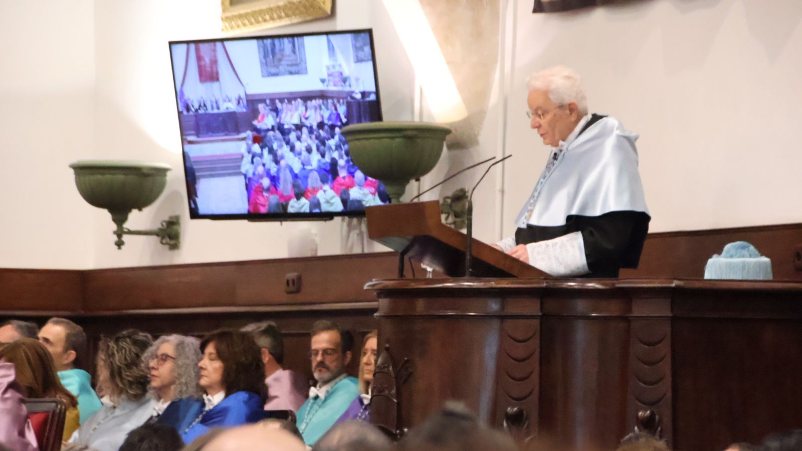 Llegada de S.M el Rey Felipe VI al paraninfo de la Universidad de Salamanca e Investidura de Sergio Mattarella como doctor ‘honoris causa’ de la USAL