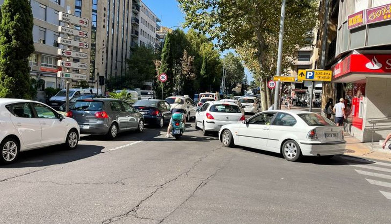Atasco en el paseo de Carmelitas