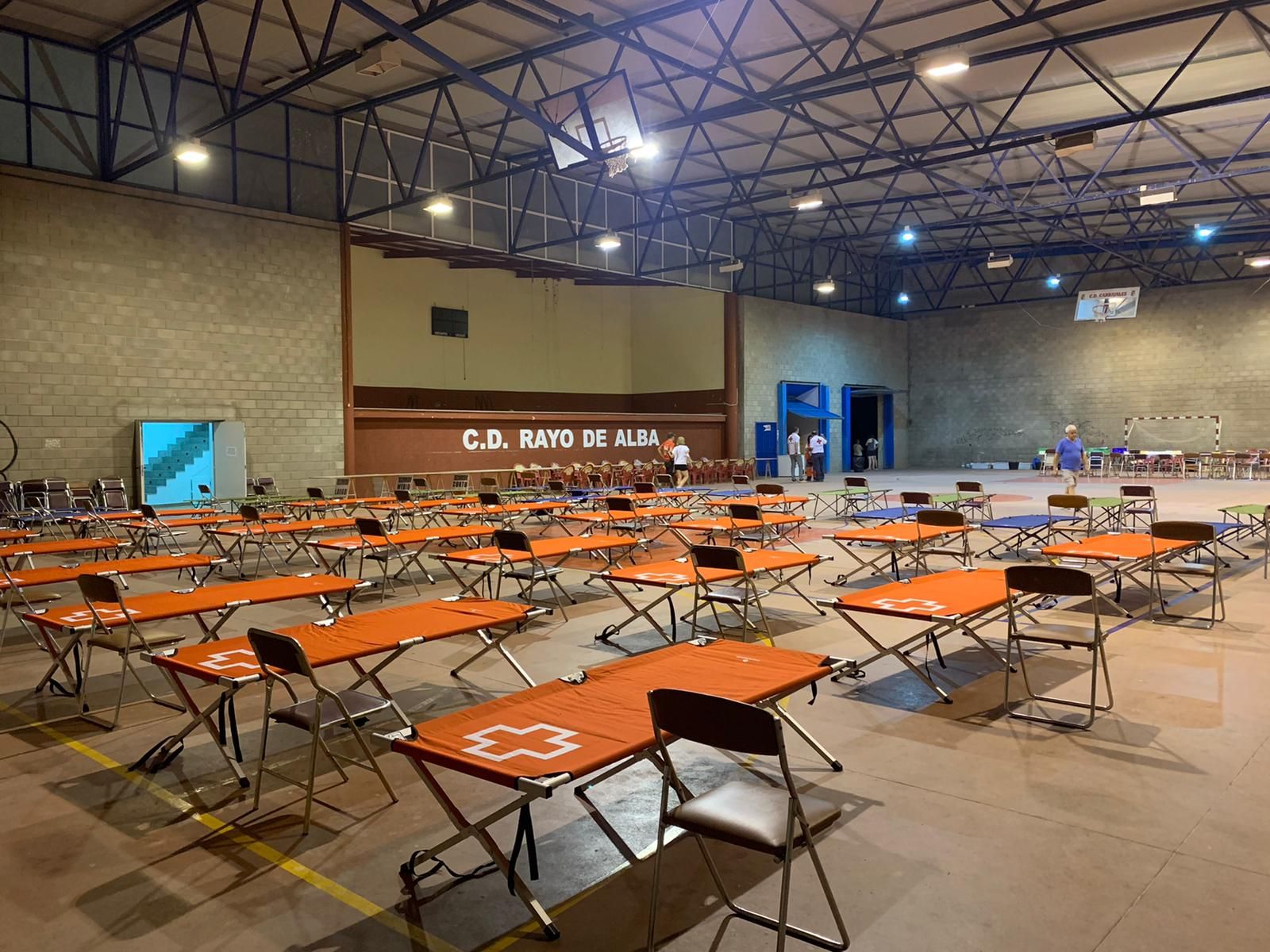 Imagen del campamento montado en Carbajales de Alba