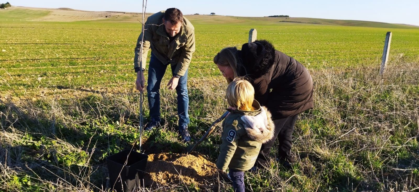 Plantación árboles Miranda de Azán