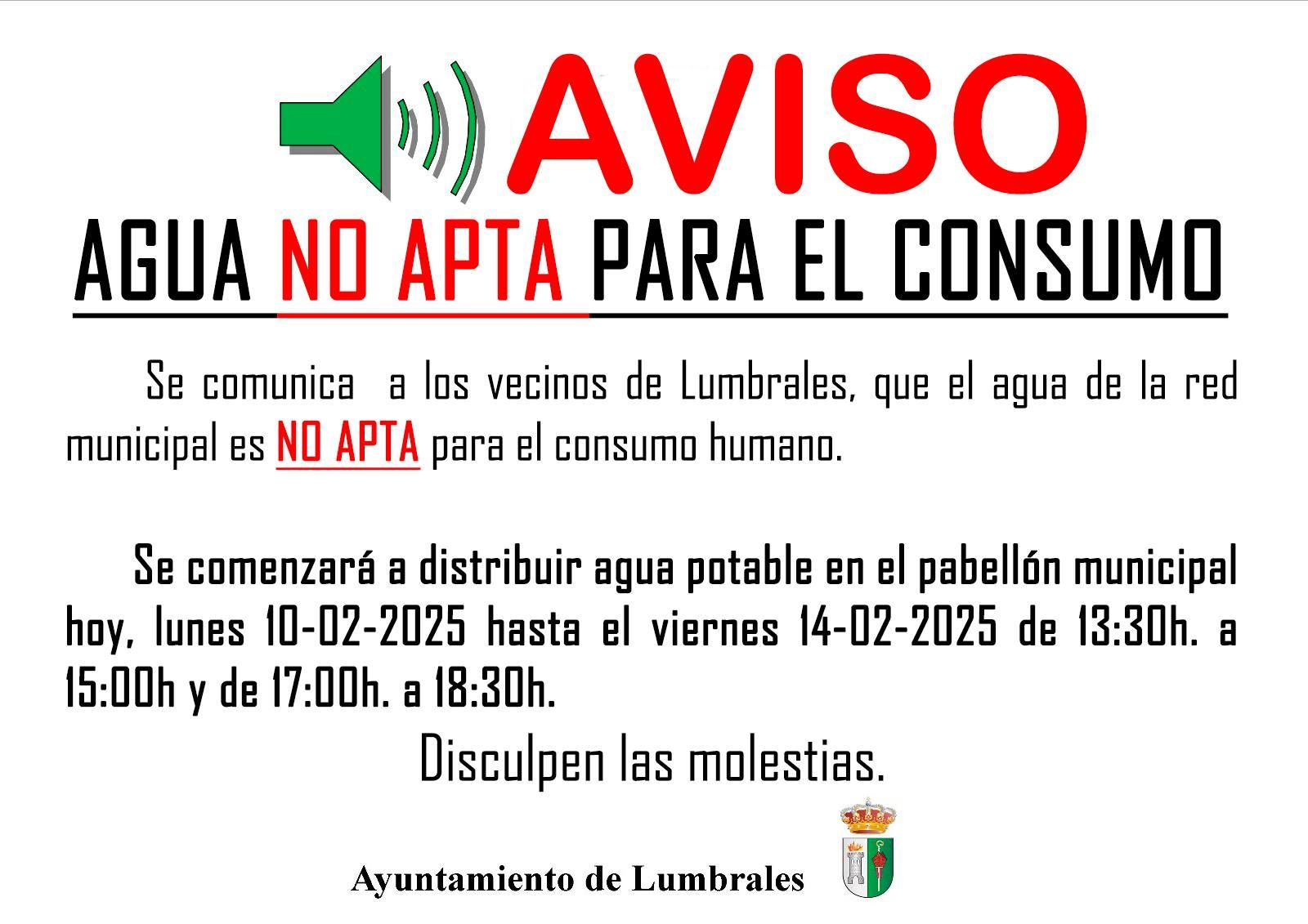Lumbrales sin agua potable Lumbrales sin agua potable