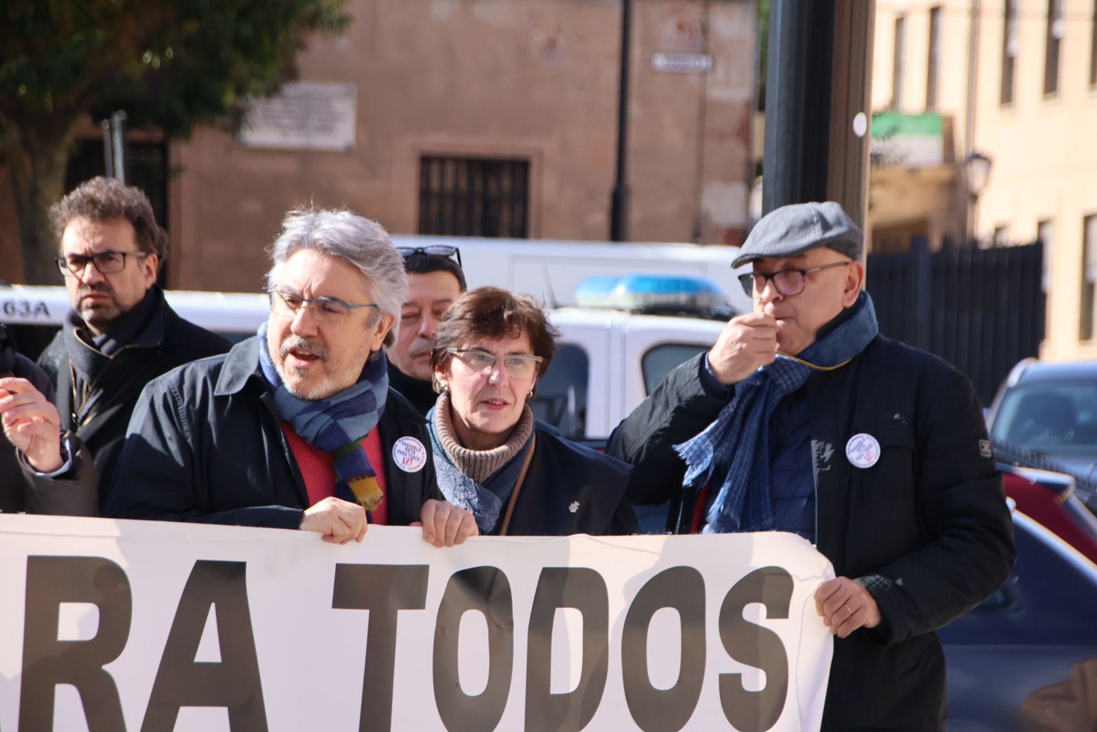 Concentración mutualistas ante la sede del PSOE