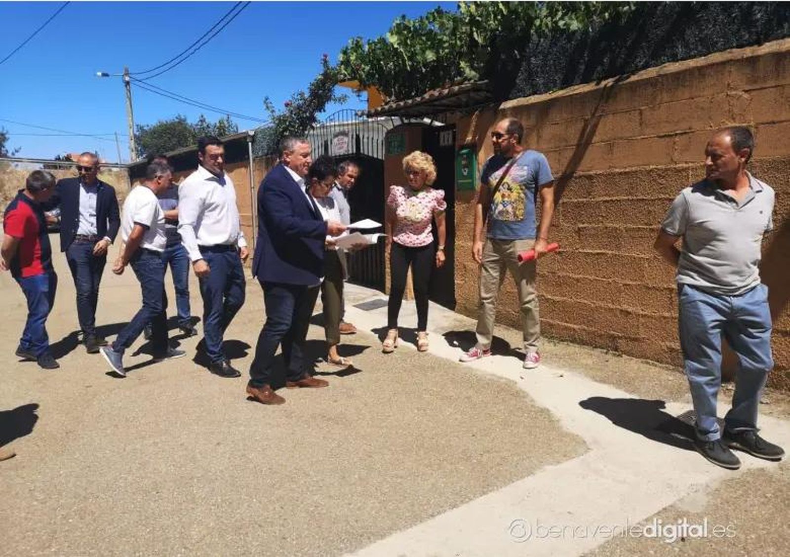 Visita institucional a Micereces de Tera. Foto: BenaventeDigital.