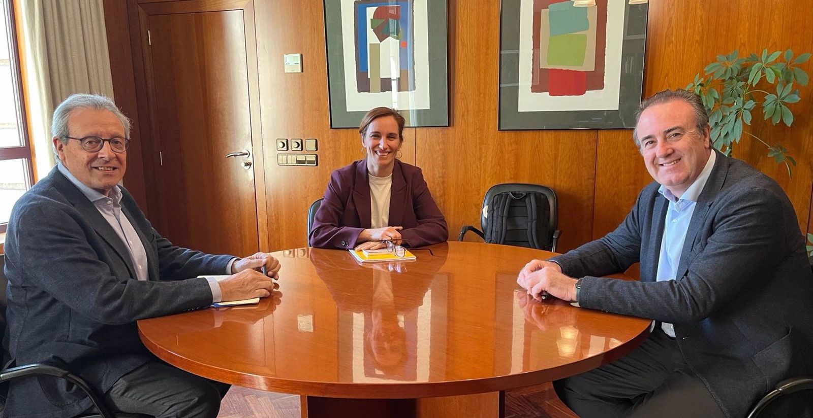 Reunón de la ministra de Sanidad, Mónica García con representantes del CESM.