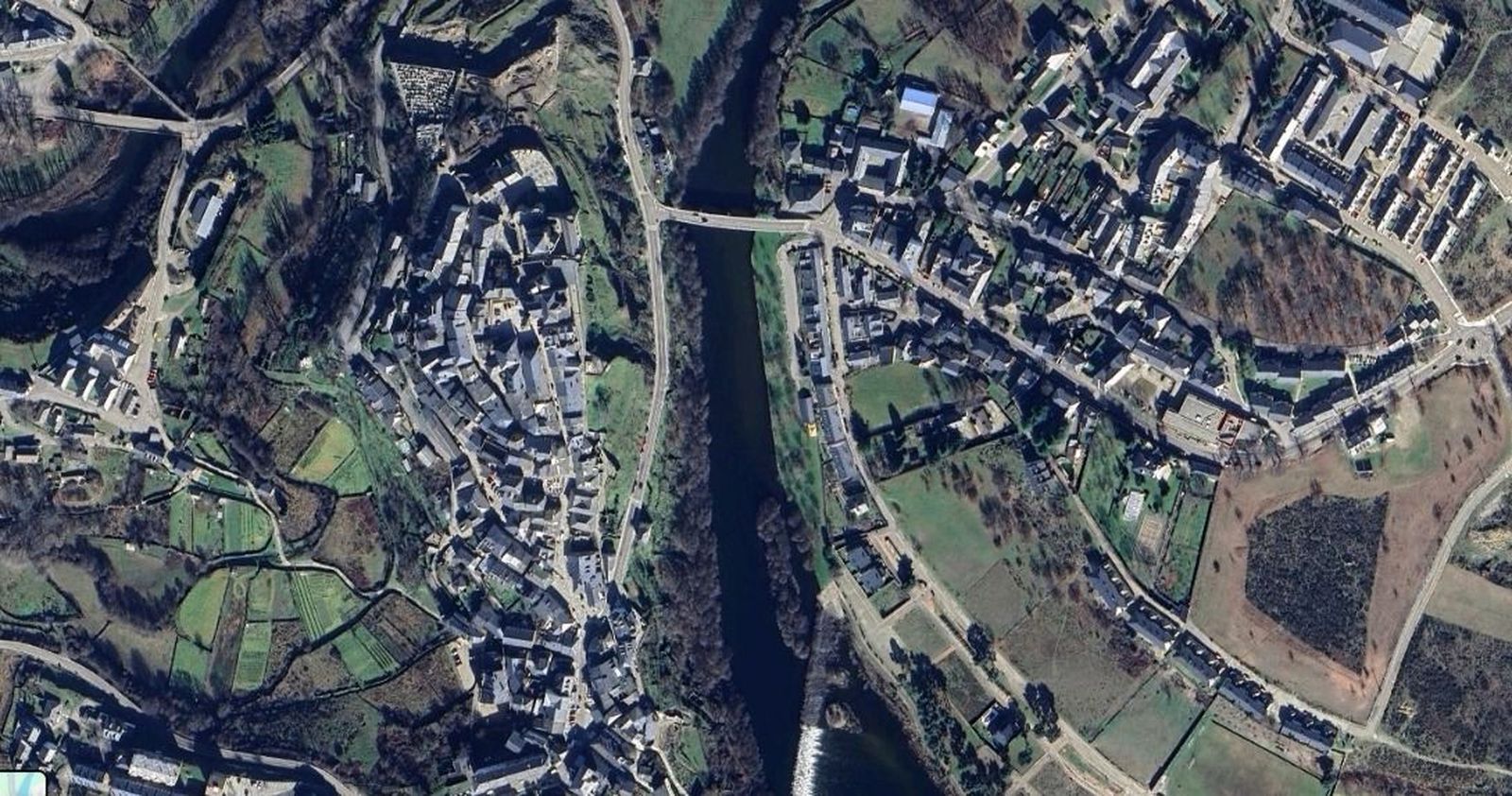 Imagen aérea de Puebla de Sanabaria