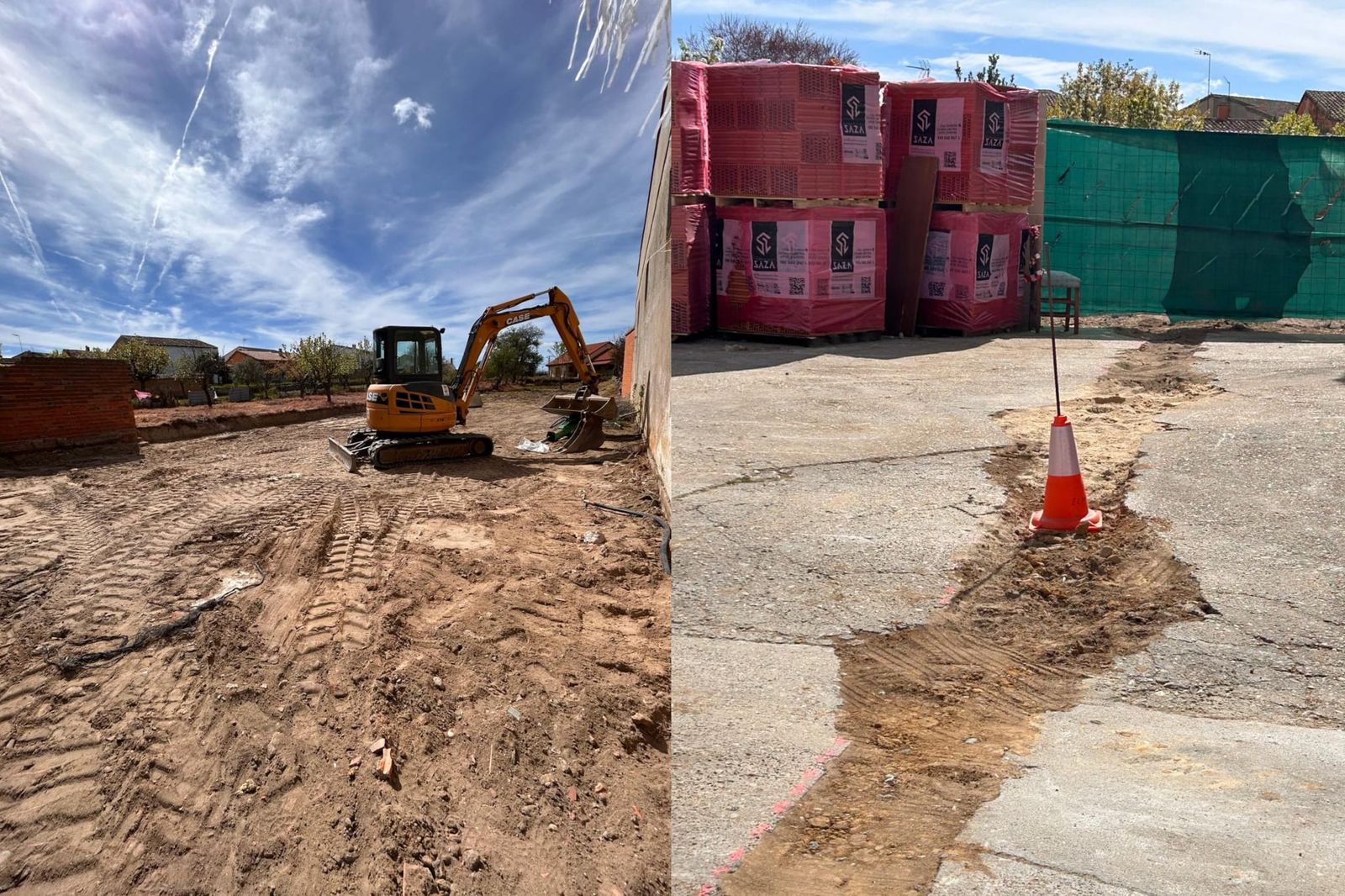 Construcción del almacén municpal de El Perdigón