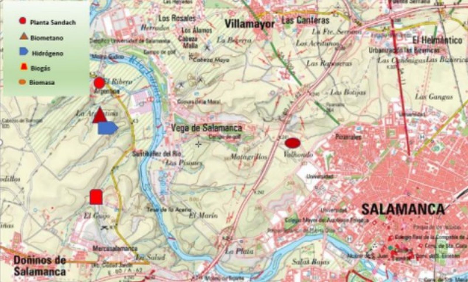 Concetración de plantas en la provincia de Salamanca
