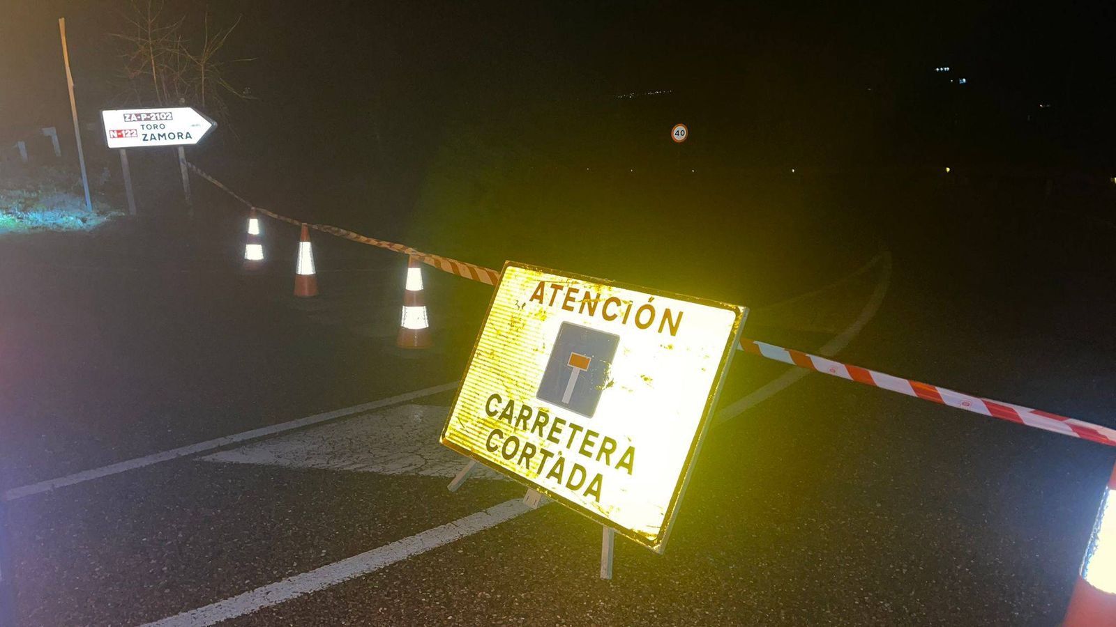 Carretera cortada prvincia