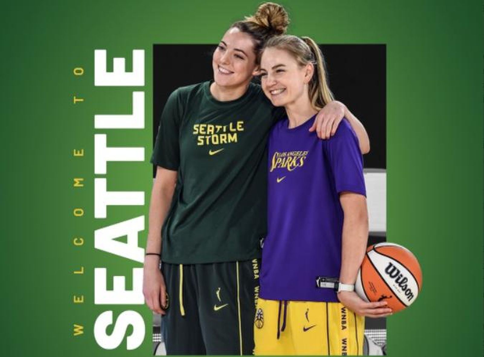 Karlie Samuelson y Katie Lou / FOTO Seattle Storm