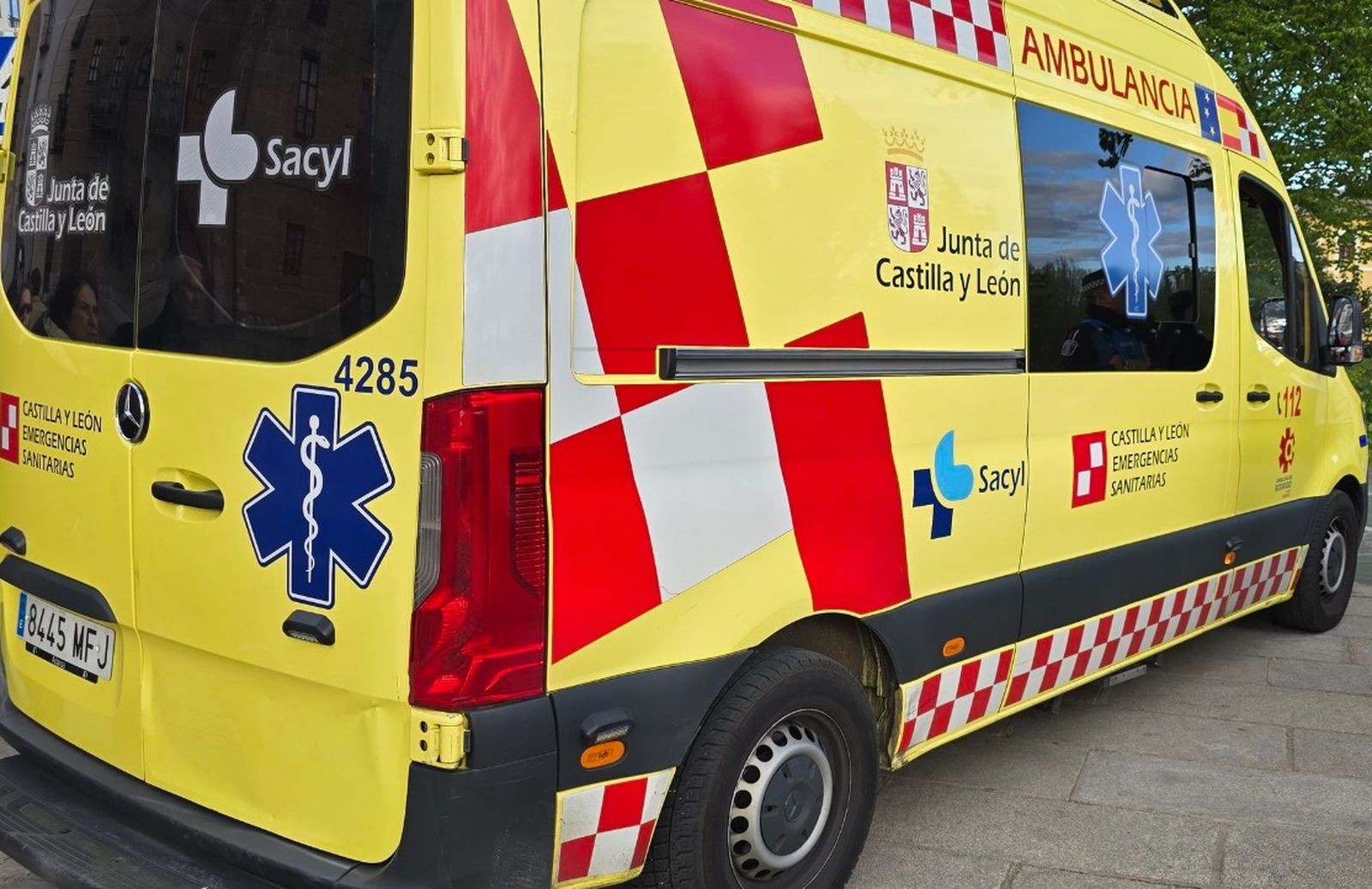 Ambulancia en Salamanca del Grupo Rodrigo
