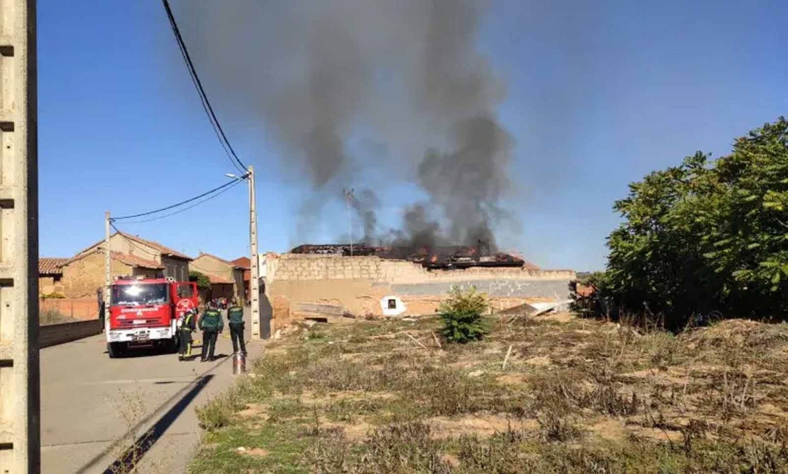 Incendio en Pobladura BENAVENTE DIGITAL