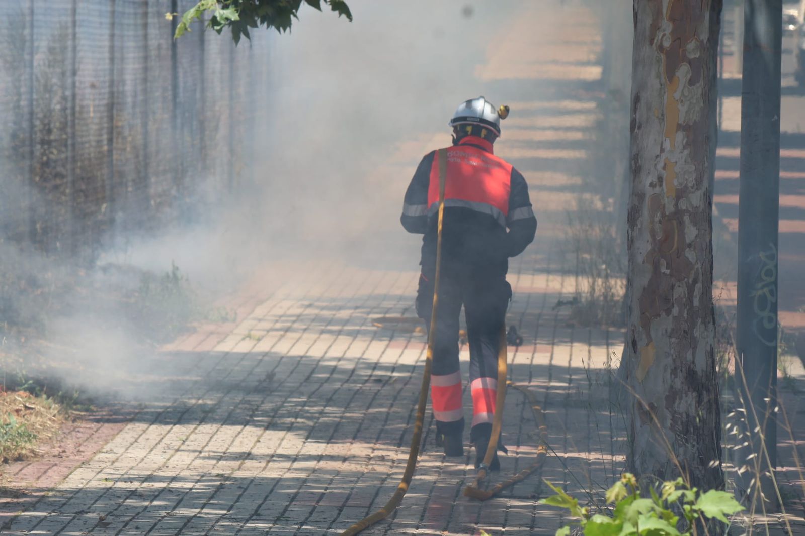 Incendio en el camino de las Aguas