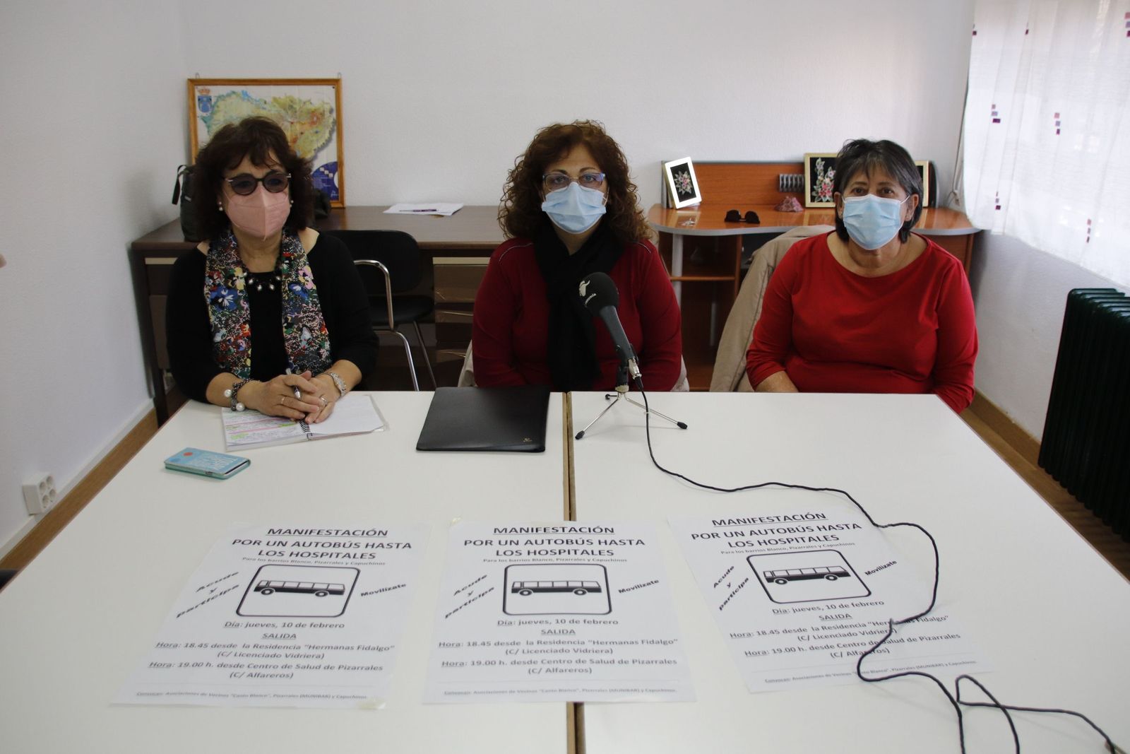 “CANTO BLANCO”, “PIZARRALES” y “CAPUCHINOS”, convocan una rueda de prensa para hacer pública su posición. FOTO S24H