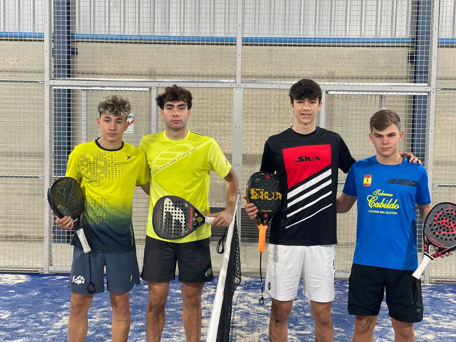 Varios competidores salmantinos.