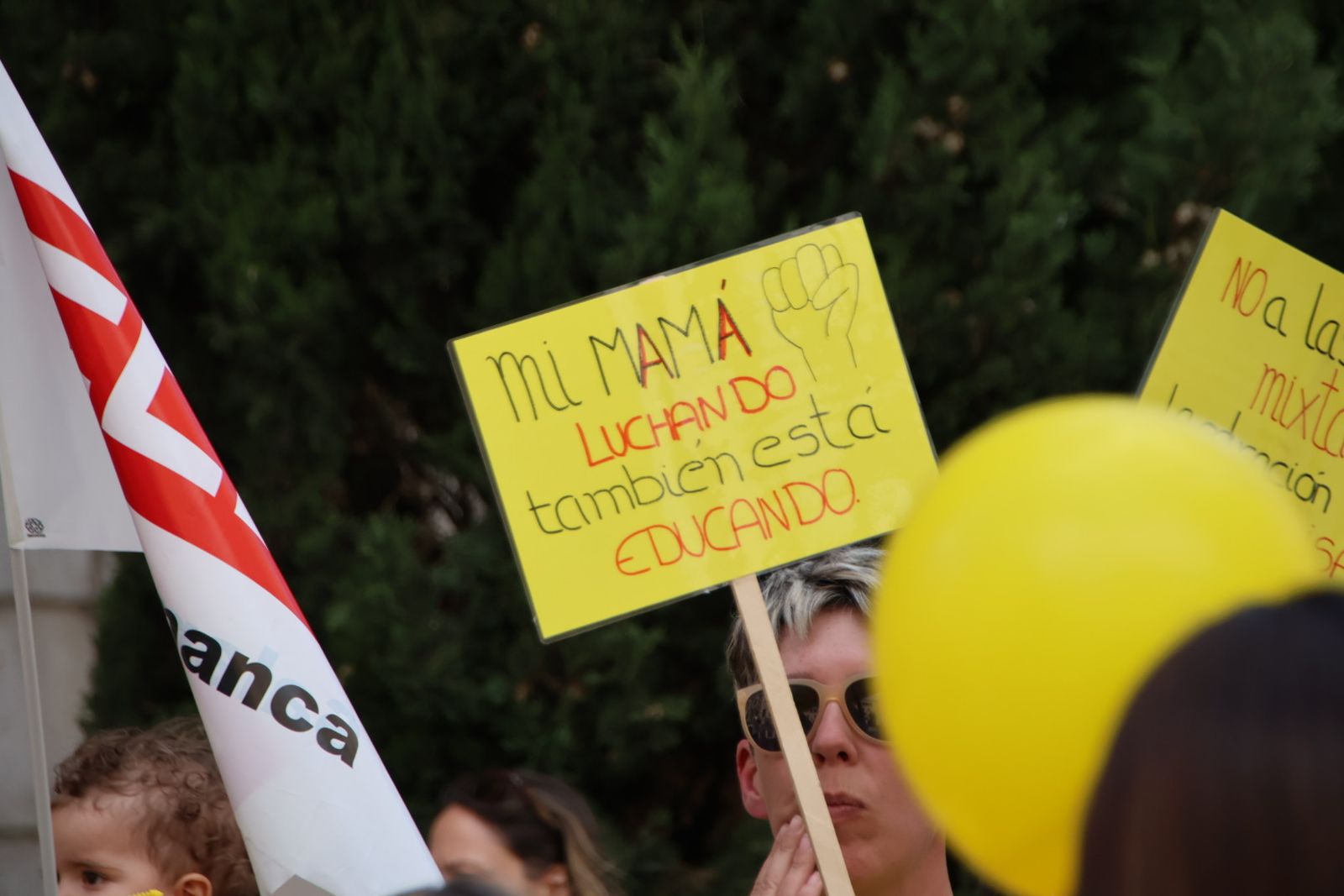 Concentración en la huelga de Educación Infantil
