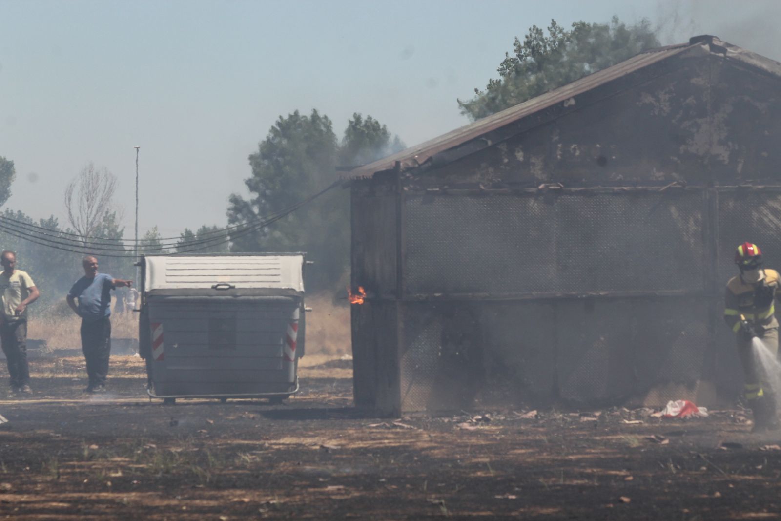 Incendio forestal en la zona de peñas de Santa Marta de Tormes