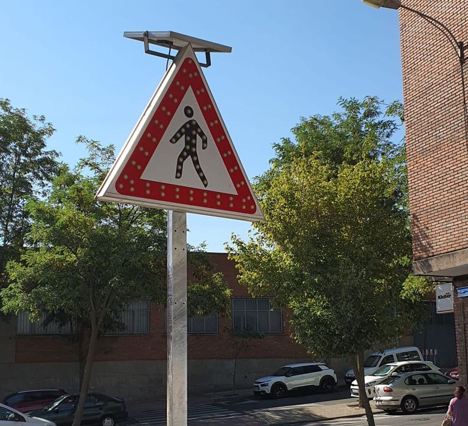 Señal instalada en Pizarrales. imagen archivo