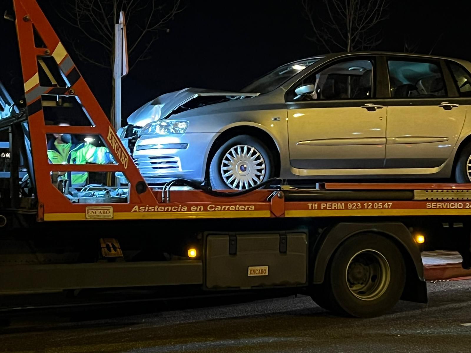 Accidente en la glorieta La Charrería
