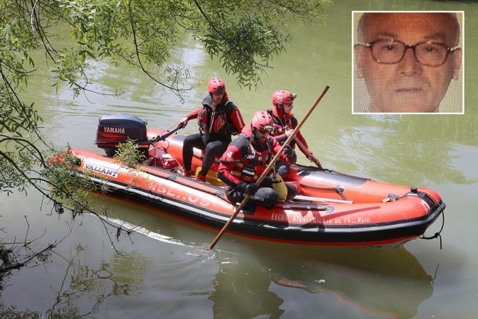 Labores de búsqueda en el Río Carrión del hombre de 93 años desaparecido en Palencia ICAL