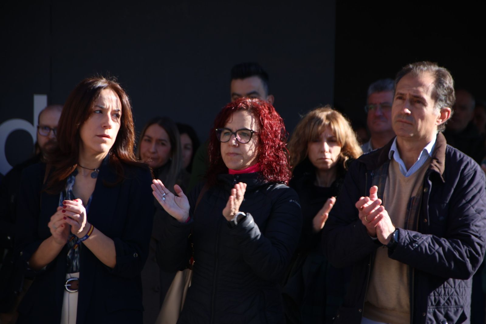 El presidente de la Junta de Castilla y León, Alfonso Fernández Mañueco, participa en el minuto de silencio por el caso de violencia machista en Miranda de Ebro