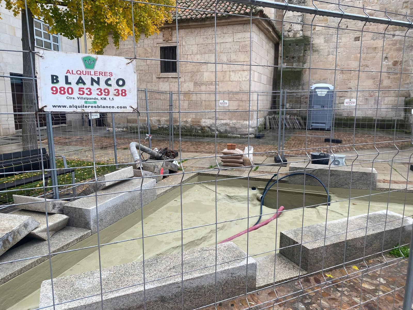 Así avanzan las obras de la fuente de San Ildefonso