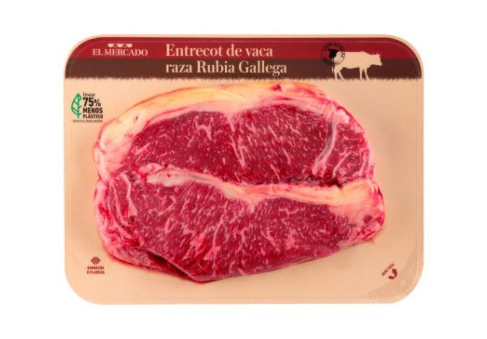 Entrecot de vaca rubia gallega El Mercado. Foto: Facua