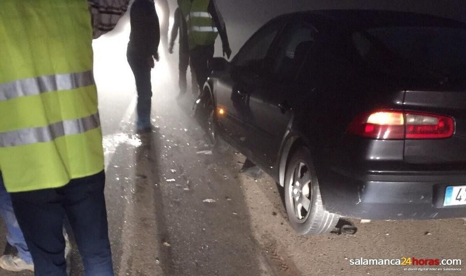 Accidente en la carretera de Vecinos