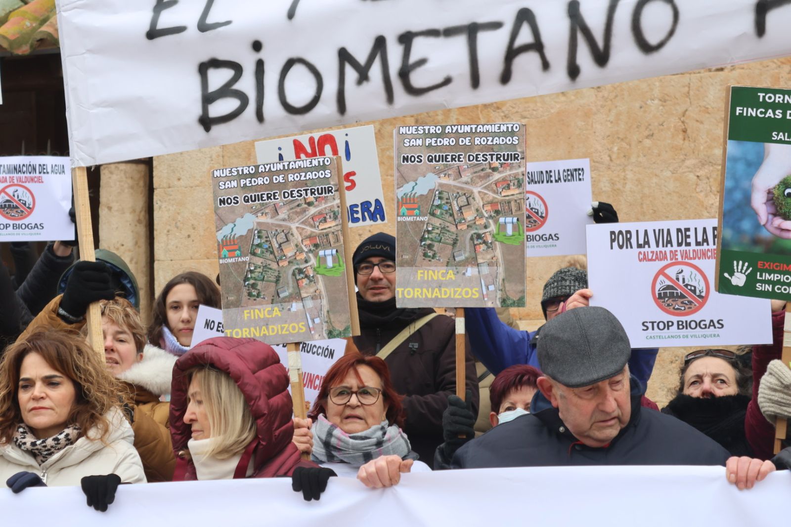 Protesta ciudadana por la planta de biogas en Castellanos de Villiquera