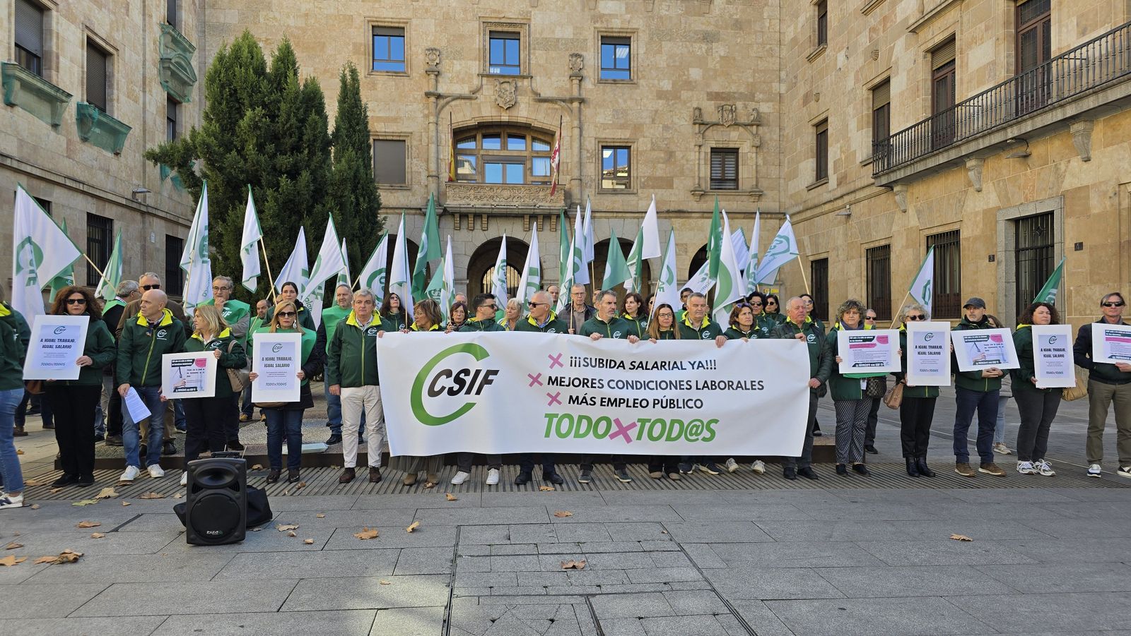 Protestas de CSIF en Salamanca Protestas de CSIF en Salamanca