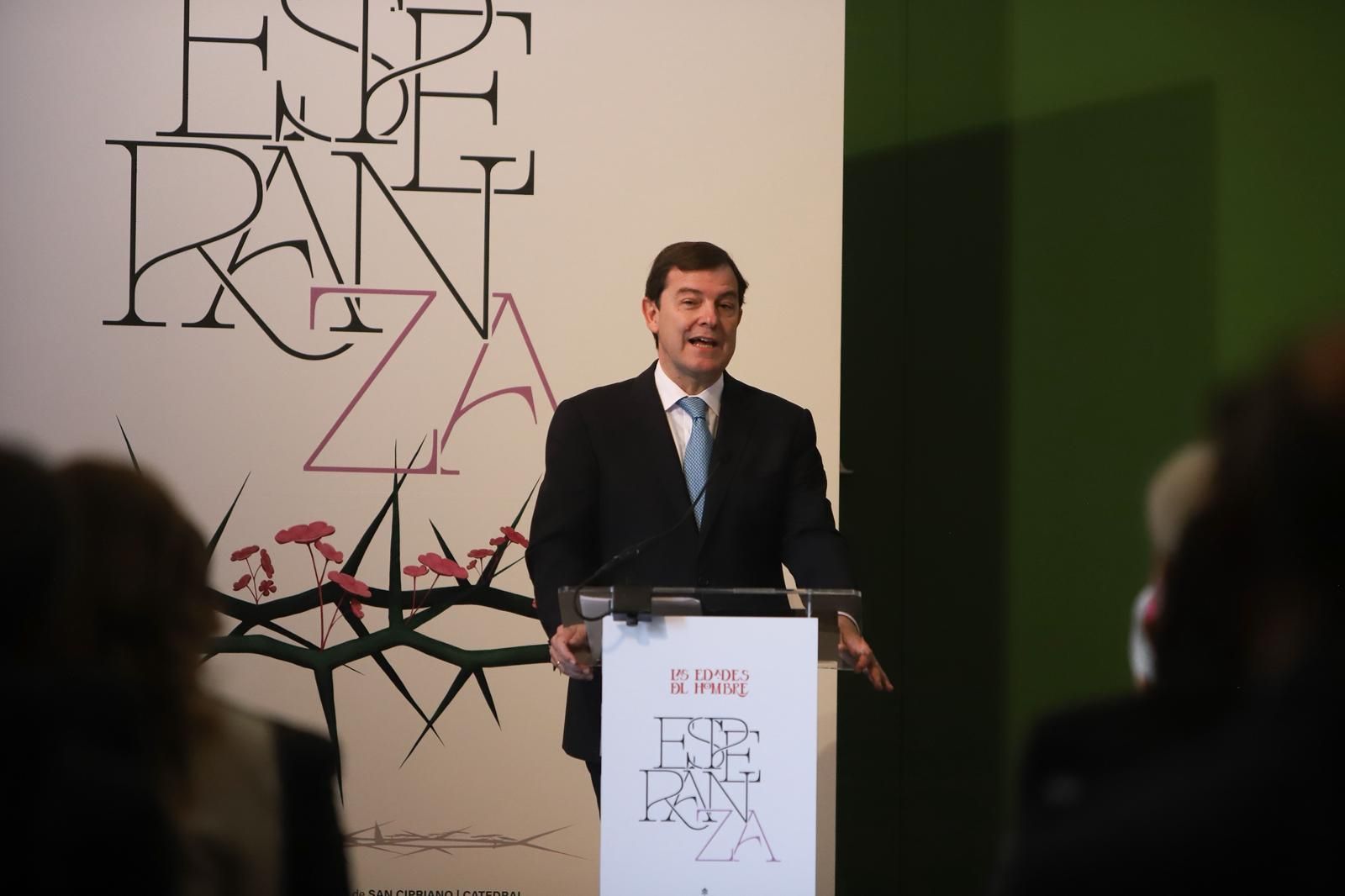 Alfonso Fernández Mañueco en la inauguración de Las Edades del Hombre en Zamora