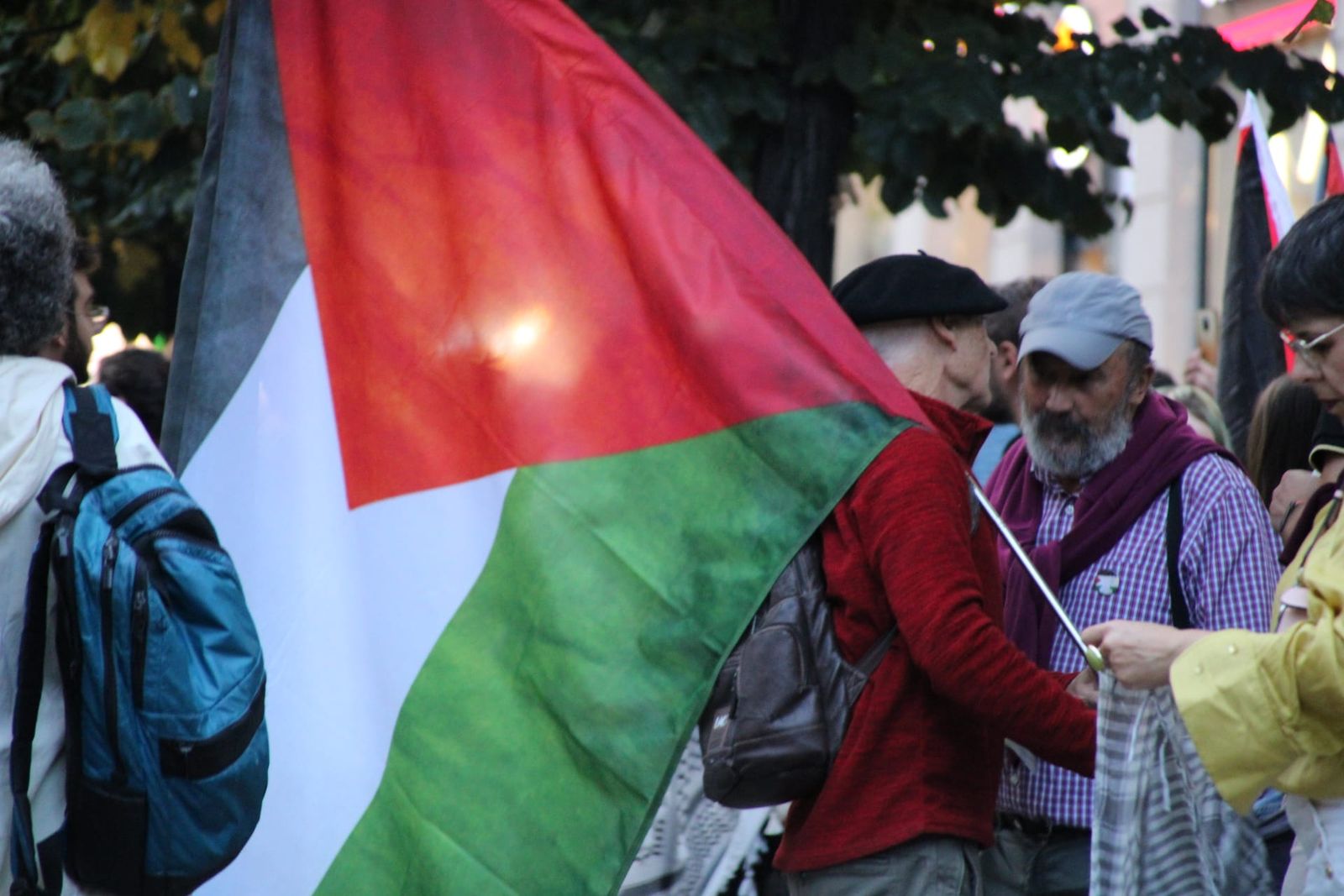 Medio millar de personas se manifiestan en Salamanca en apoyo a Palestina y la flotilla