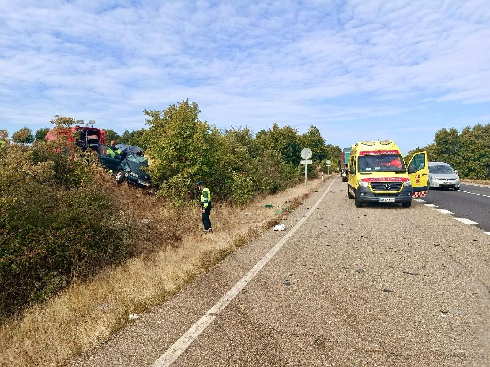 Imagen del accidente. Guardia Civil