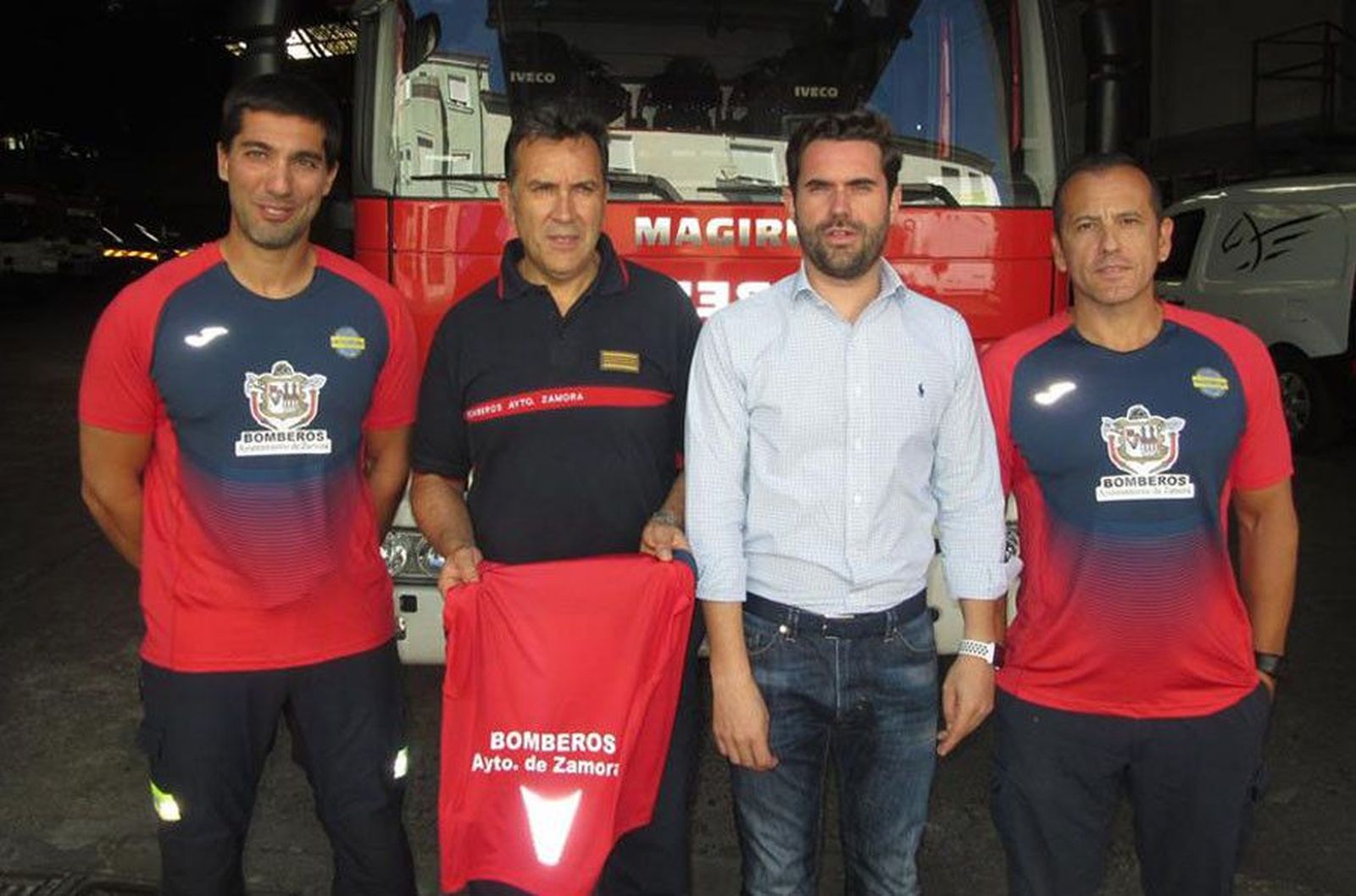 Ayto. Zamora. 25 09 18. Óscar Vaquero y Primi Martín en VII Juegos Europeos Policía y Bomberos