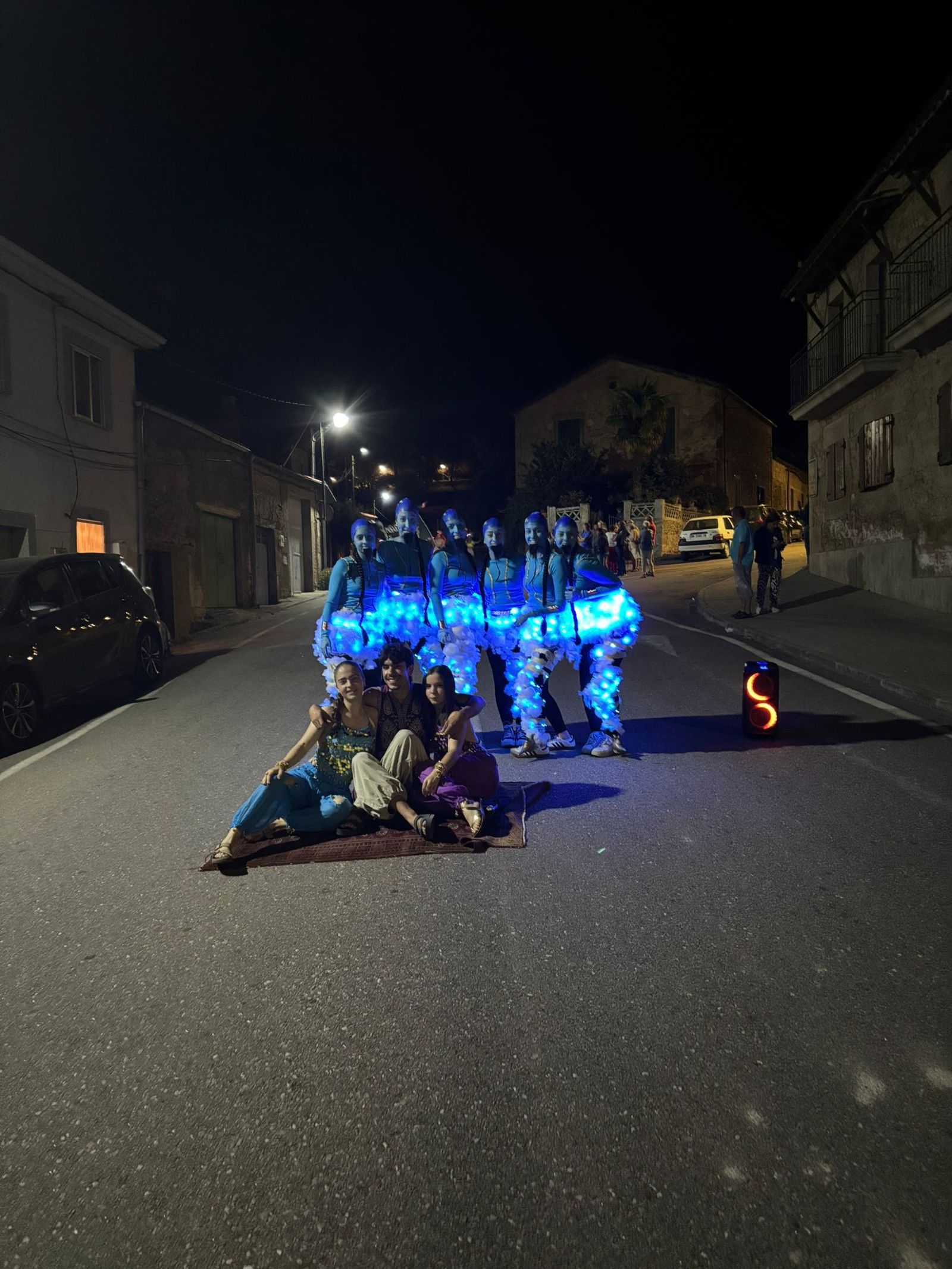 Desfile de peñas en Masueco 2025