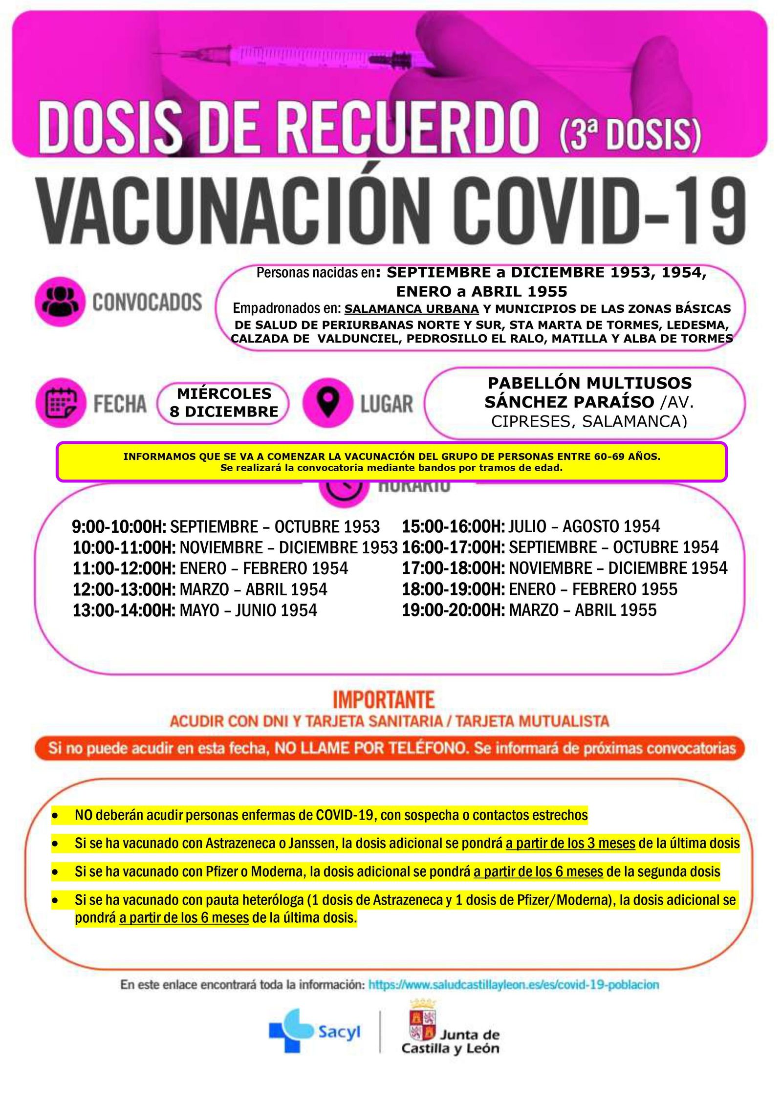 Convocatoria 8 de diciembre